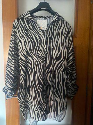 Blusa estampado cebra talla curvi