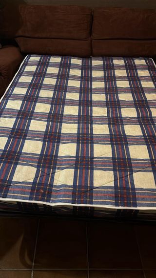 Sofá Cama Marrón Tela