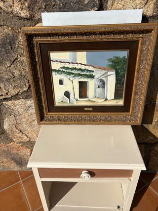 Cuadro decorativo casa blanca