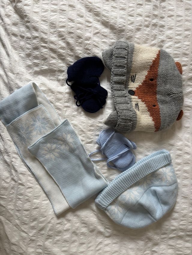 Conjuntos Gorros Bufanda Guantes Lana, nunca usado