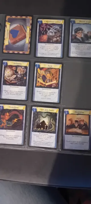 37 carte Harry Potter Trading Card Game