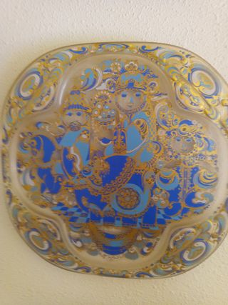 10 Piatti di Natale in Cristallo Bjorn Winblad 1978-1987