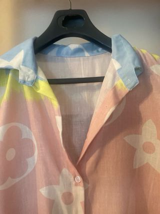 Camisa sin mangas multicolor para una talla L/XL