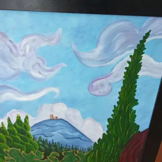 Cuadro al óleo paisaje original