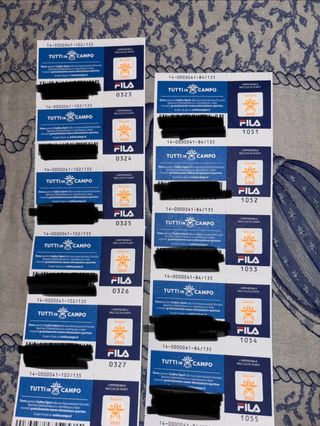 89 PUNTI “TUTTI IN CAMPO” PREMI FILA (il Gigante)