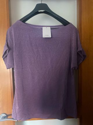 Blusa Morada Talla Única  para una L