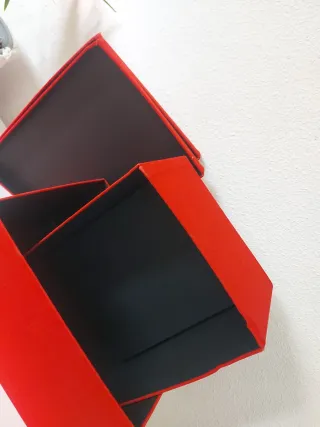Cajas de almacenaje rojas Ikea