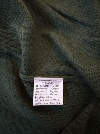 Jersey Lacoste Verde y Gris Talla L