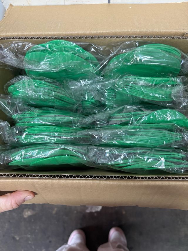 Chanclas de spa verdes