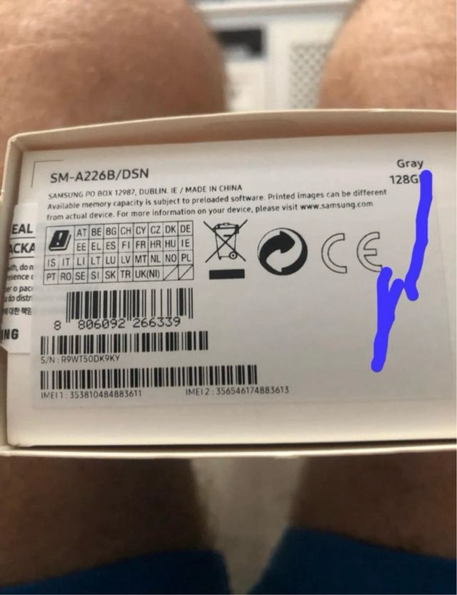 Samsung Galaxy A22 5G Negro