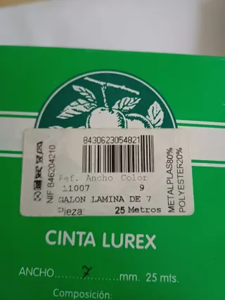 9 pezas de Cinta Lame Decorativa