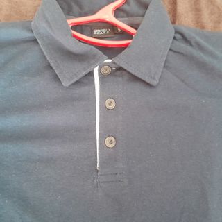 Polo slim fit azul hombre talla S, algodon