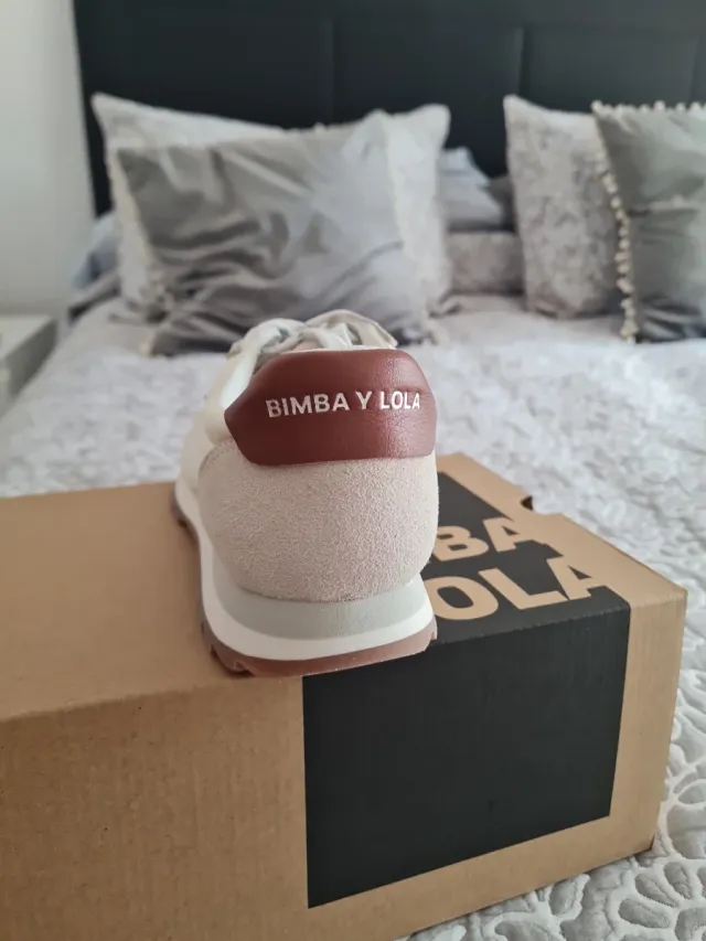 Deportivas Bimba y Lola Beige y Rosa