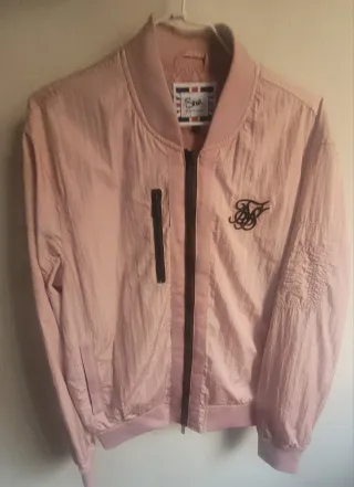 Chaqueta bomber rosa