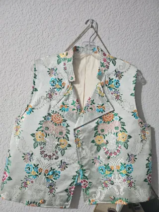 Chaleco Fallero plateado