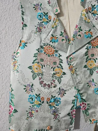 Chaleco Fallero plateado