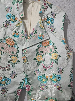 Chaleco Fallero plateado