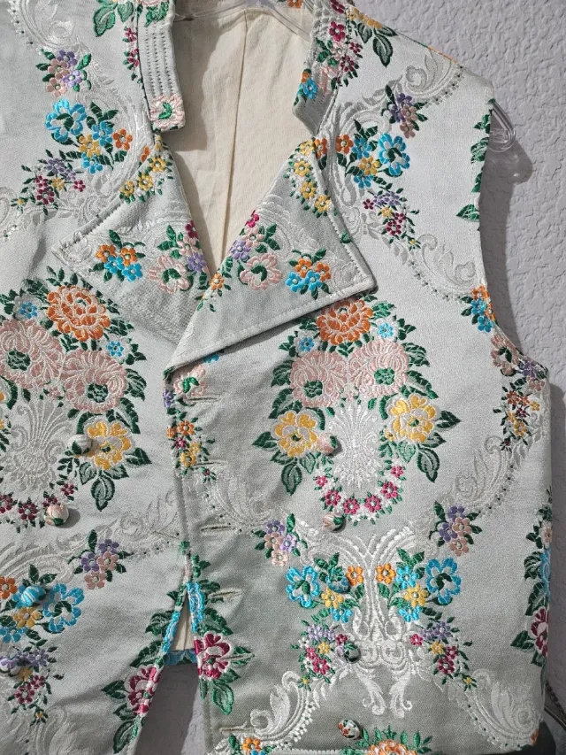 Chaleco Fallero plateado