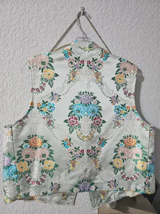 Chaleco Fallero plateado
