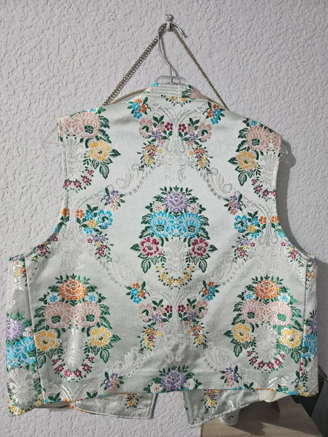 Chaleco Fallero plateado