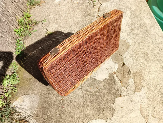 Cesta de mimbre para pícnic