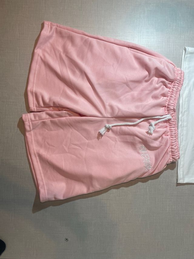 Conjunto chándal corto Brasil rosa avenir