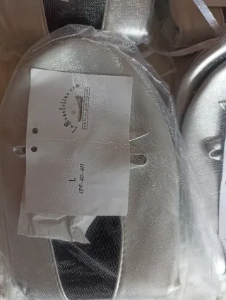 Pack manoletinas invitada boda plateadas y doradas