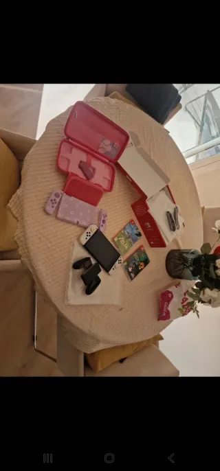 Nintendo Switch OLED Rosa y Blanca