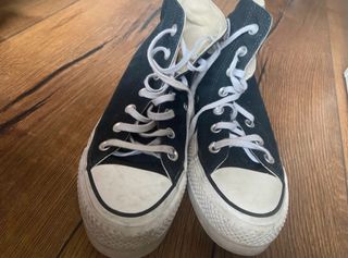 Converse Negras Plataforma Mujer