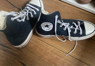 Converse Negras Plataforma Mujer