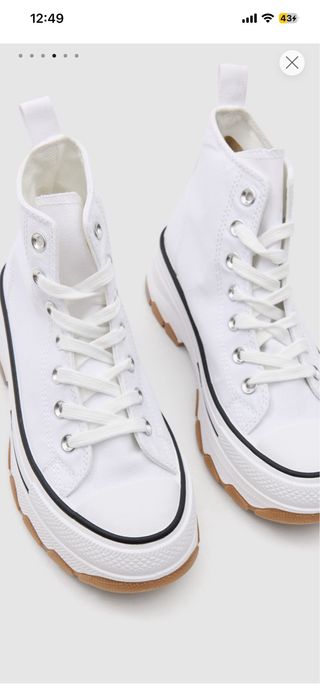 Deportivas tipo Converse blancas