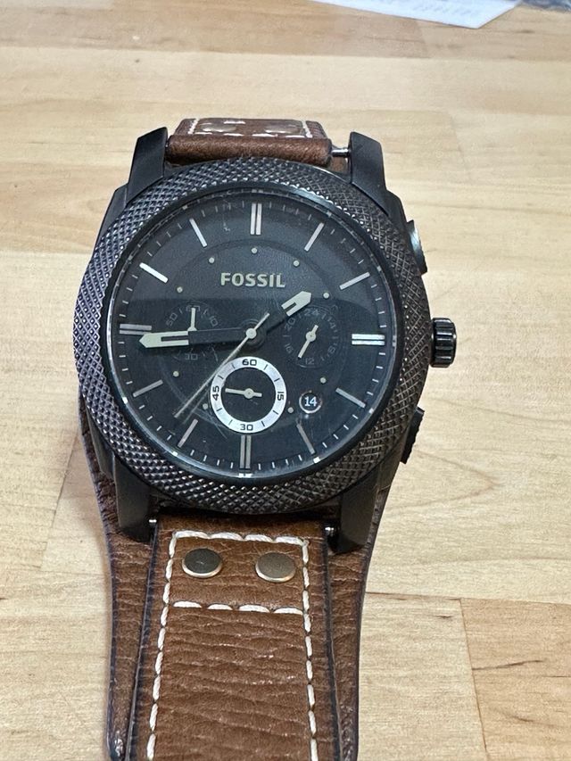 Reloj Fossil Negro y Marrón Hombre