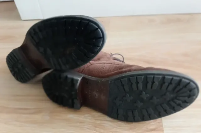 Botas Zara Man Piel Ante Marrón Talla 42