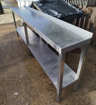 Estantería Mesa trabajo acero inoxidable 218 cms