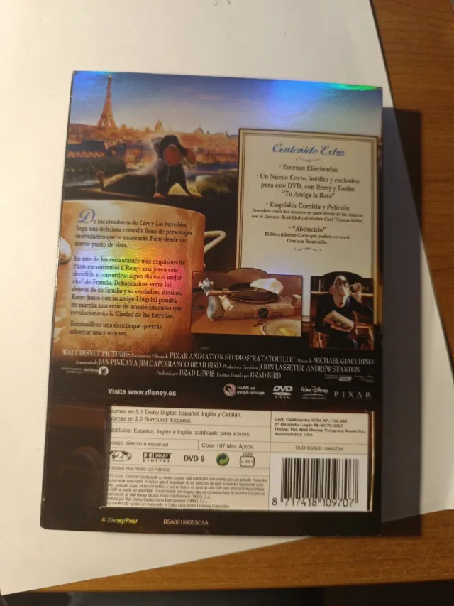 DVD Ratatouille con slipcover