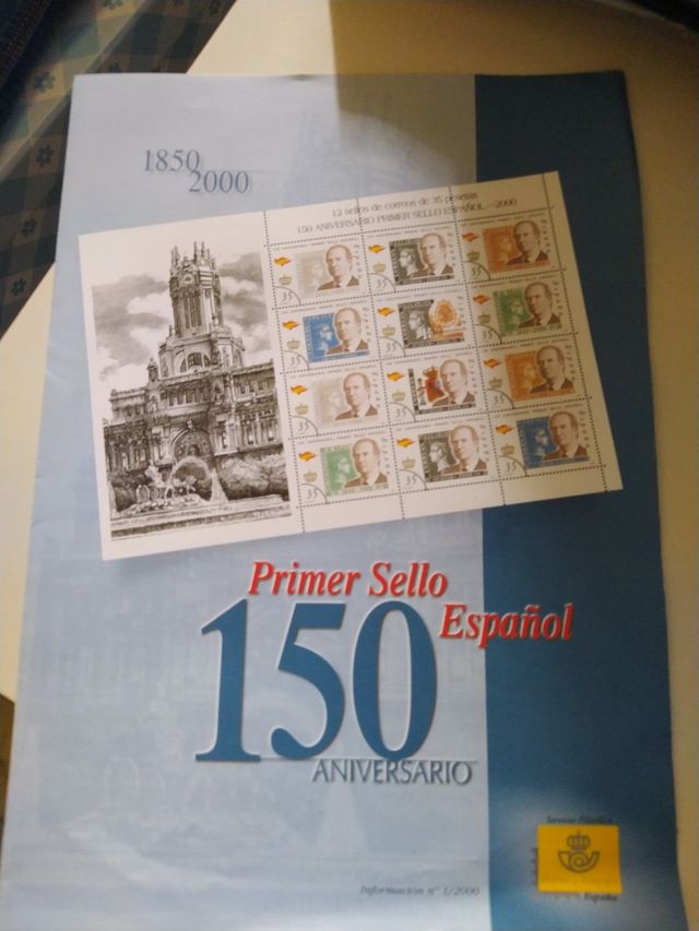 Foglio di francobolli anniversario