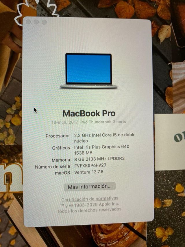 MacBook Pro 13 Plata