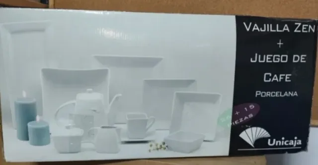 Vajilla Zen + Juego de Café  Porcelana.