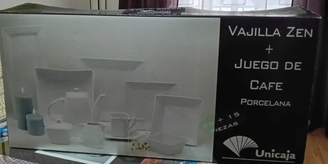 Vajilla Zen + Juego de Café  Porcelana.
