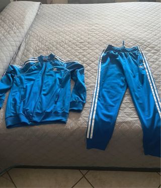 Tuta Adidas ragazzo blu