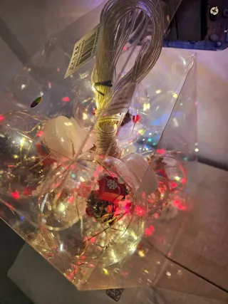 Stringa LED 3m con 10 palline decorative