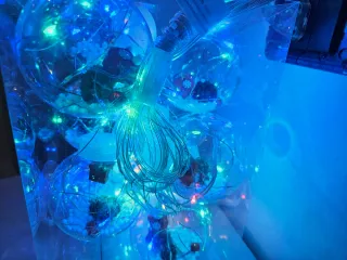 Stringa LED 3m con 10 palline decorative