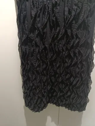 Vestido fiesta corto negro lentejuelas