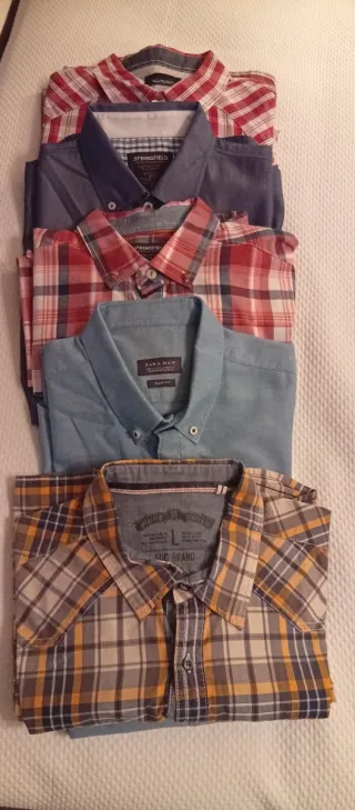 Lote 5 Camisas Caballero Talla L