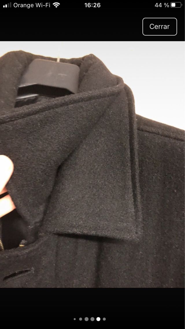 Abrigo LAzetti hombre negro sin uso