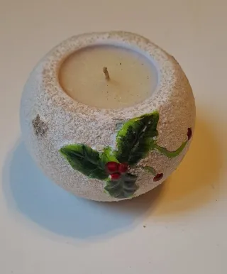 Candela decorativa natalizia