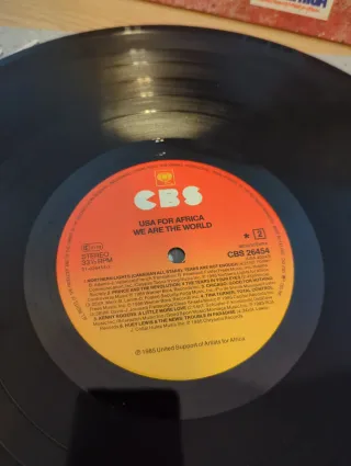 We Are The World LP 33 giri USA Africa
