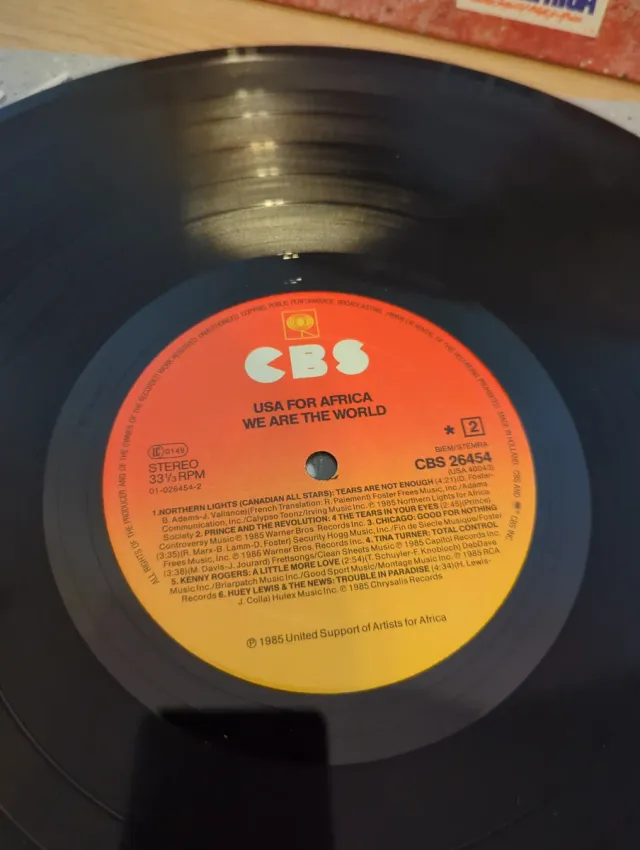 We Are The World LP 33 giri USA Africa