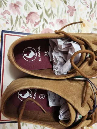 Zapatos El Ganso Talla 43/44 Beige/Marrón