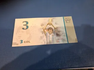 Banconota fantasia Maradona 3 Gol